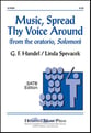 Music, Spread Thy Voice Around SATB choral sheet music cover